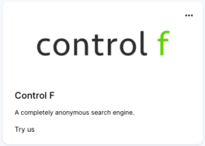 ControlF Ad Block Example Ad Block